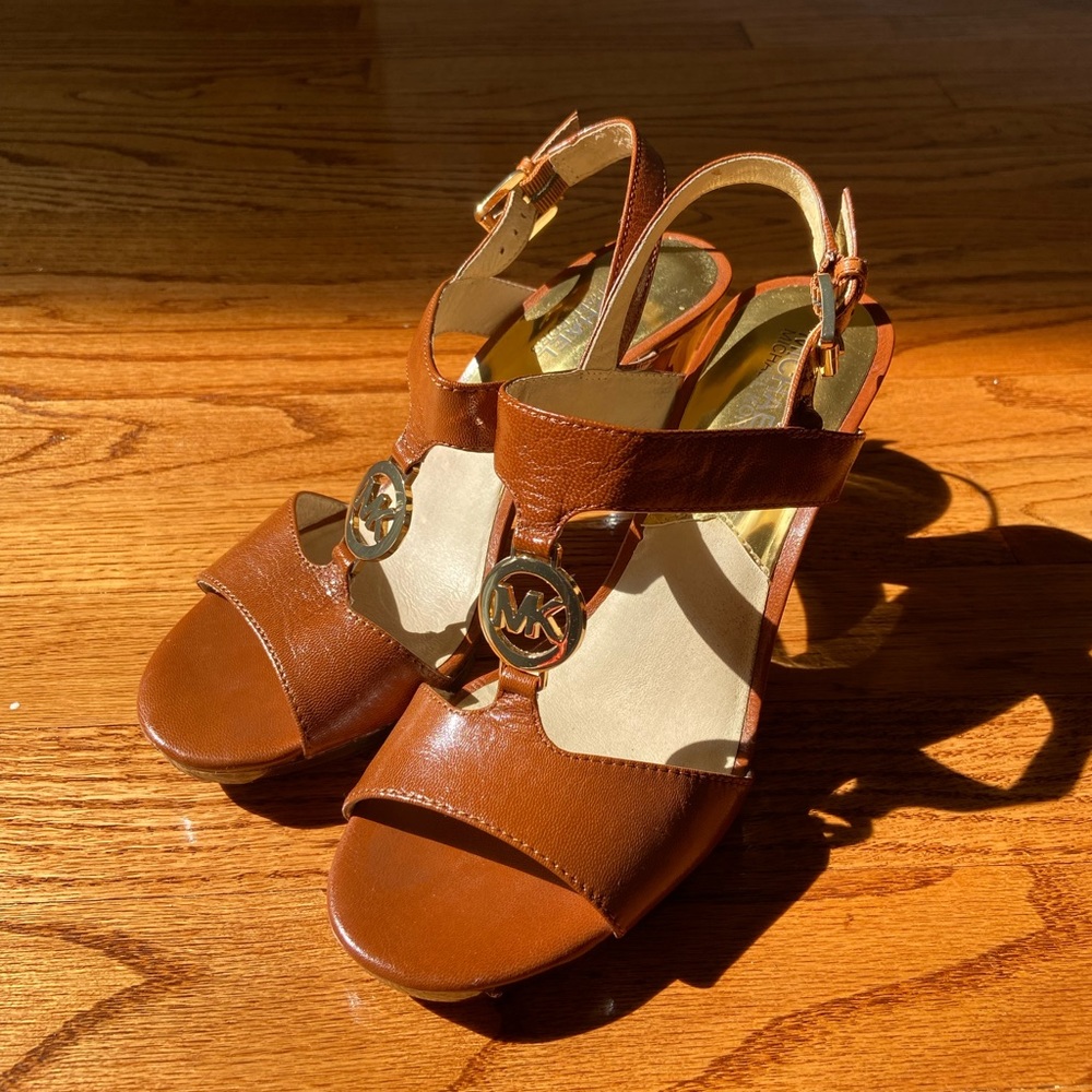 Michael Kors Tan Leather Heels
